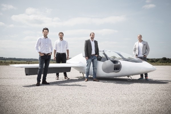 Left to right: Lilium Team Daniel Wiegand, Matthias Meiner, Sebastian Born, Patrick Nathen