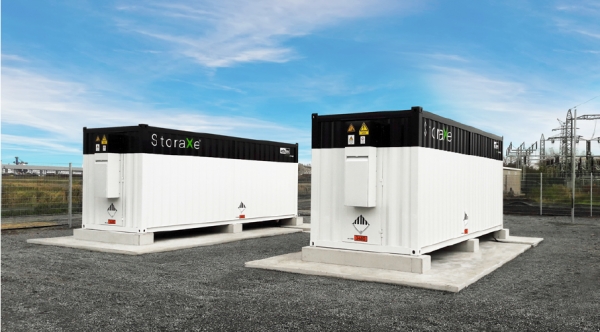 Neuer Gro&szlig;speicher mit 2,5 Megawatt Leistung am Standort der Wind to Gas Energy GmbH &amp; Co. KG in Brunsb&uuml;ttel.